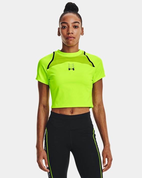 T-shirt court à manches courtes UA Run Anywhere pour femme, Green, pdpMainDesktop image number 3